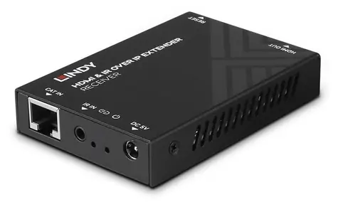 Lindy HDMI & IR over IP Extender / AV přijímač / Full HD 60Hz / LAN / dosah 150 m