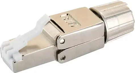 Schwaiger NWST811 stříbrná / Konektor RJ-45 / Cat8.1 / 40GBASE-T / stíněný