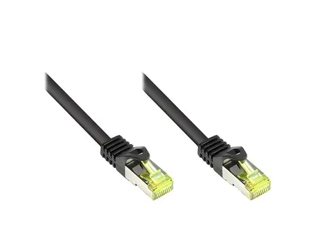 Good Connections černá / Patch kabel / Cat7 / S/FTP / RJ-45 / 0,25 m / 600 MHz