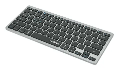 Manhattan Slim klávesnice antracitová / Klávesnice / Bluetooth 3.0 + 2.4GHz / QWERTZ DE / nůžkové spínače