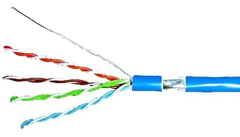 Schrack Cat.5e modrá / Instalační kabel / F/UTP / 305 m / LS0H / drát