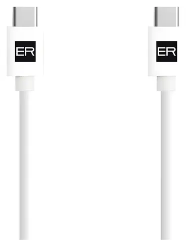 ER POWER kabel USB-C/USB-C 3A bílý / Kabel / USB 2.0 / 1,2 m / 60 W