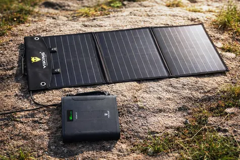 Viking VIDAR IV + L60 PD černá / Set powerbanka a solární panel / 144000 mAh / 300 W / solární dobíjení 60 W