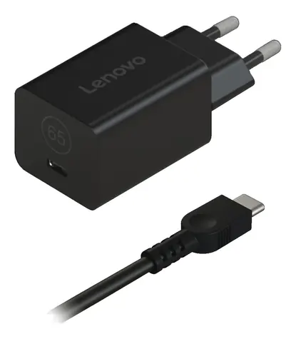 Lenovo 65W USB-C AC Adapter černá / Napájecí adaptér / 65W / USB-C / 100-240 V