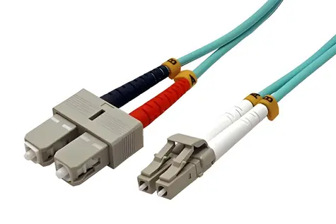 OEM Optický patch cord LC-SC / Optický patch kabel / Duplex / 50/125 MM OM4 / 1 m