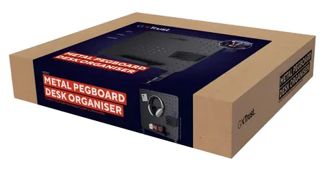 Trust GXT 724 Vesto černá / Stolní organizér / děrovaná deska / držák na sluchátka / 600x470x20 mm