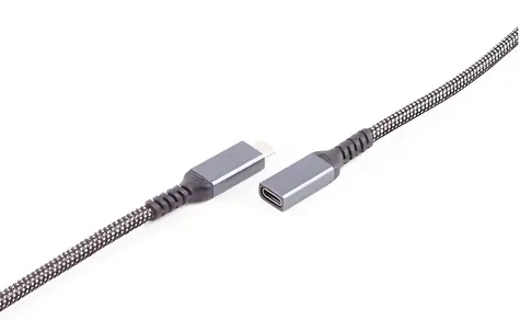 Shiverpeaks nabíjecí kabel USB-C 90° / Nabíjecí kabel / USB 3.2 / 100 W PD / textilní / 1 m