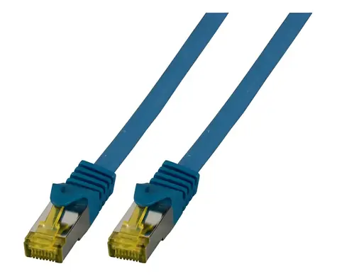 EFB Cat6a/Cat7 modrá / Patch kabel / S/FTP / 1 m / RJ-45 / LSZH