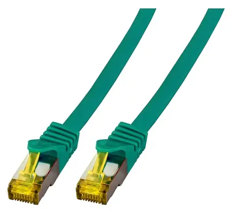 EFB Cat6a zelená / Patch kabel / S/FTP / Cat7 Rohkabel / 10 m / RJ-45 / LSZH