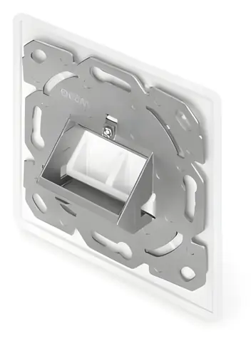 Digitus zásuvka pro keystone moduly metalická / Zásuvka / bez rámečku / 1-2 porty / CAT6A
