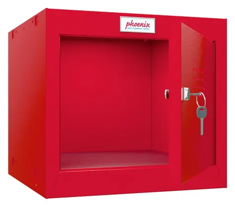 Phoenix Safe CL0344RRK červená / Bezpečnostní skříňka / 44 l / 40x40x36,5 cm / se zámkem