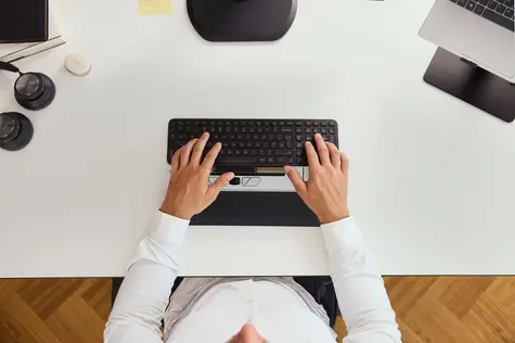 CONTOUR RollerMouse Go + Dock / Myš s ergonomickou podložkou / 4000 DPI / Bluetooth 5.1 / bezdrátová