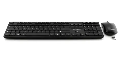 MediaRange MROS107 černá / Klávesnice a myš / Bezdrátová / 1200 DPI / QWERTZ / numerická klávesnice