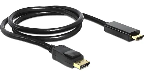 DisplayPort 1.2 - HDMI adaptérový kabel černá / Adaptér / 4K / M-M / 2 m