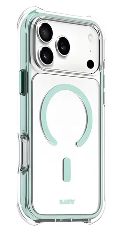 LAUT AERO PROTECT Aqua Mint / Ochranný kryt / Apple iPhone 17 Pro Max / MagSafe / odolnost 6,4 m