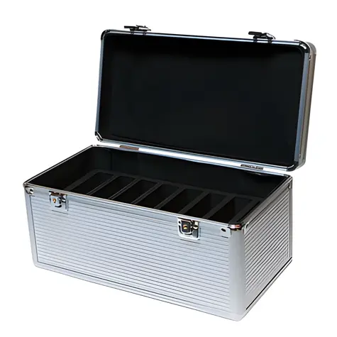 LogiLink Ochranný kufřík na HDD stříbrná / Kufřík na HDD / pro 8x 3,5