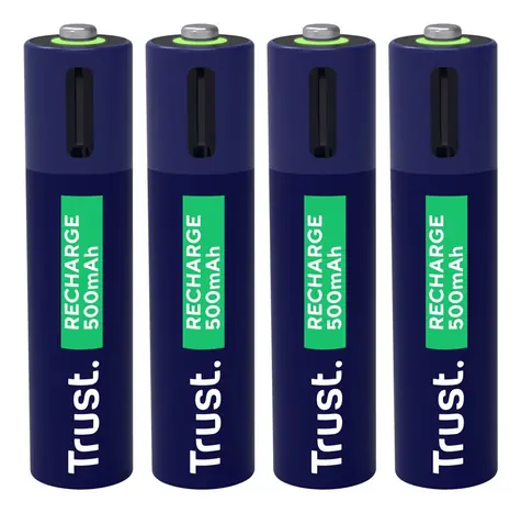 Trust 25671 Dobíjecí baterie AAA 4 ks / Nabíjecí baterie / 500 mAh / 800 cyklů
