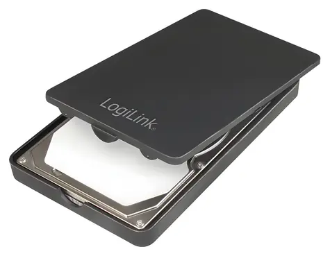 LogiLink Externí box pro HDD/SSD černá / 2,5