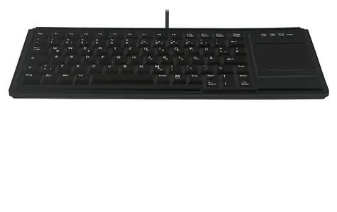 Contour ACTIVE KEY Industry 4.0 černá / Klávesnice s touchpadem / IP68 / QWERTZ DE / USB