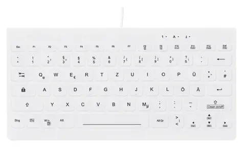 CONTOUR ACTIVE KEY C4112 bílá / Zdravotnická klávesnice / DE layout / drátová / mini / ultraplochá