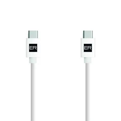 ER POWER kabel USB-C/USB-C 3A bílý / Kabel / USB 2.0 / 2 m / 60 W