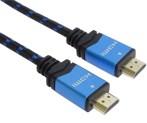 PremiumCord Ultra HDMI 2.0b 1 m modrá / Propojovací kabel / HDMI-HDMI / 4K 60Hz / kovové pozlacené konektory