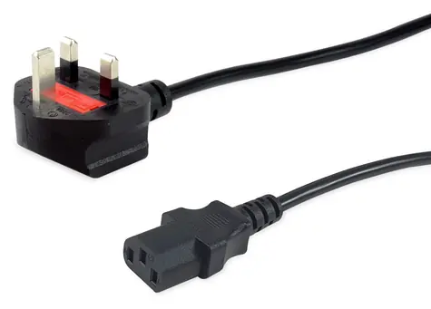 Equip BS 1363 - C13 černý / Napájecí kabel / 7,5 m / 250 V / 10 A