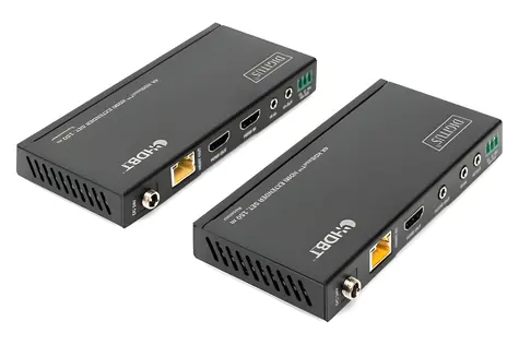 Digitus HDBaseT HDMI Extender Set / HDMI extender / Cat6A/7/8 / až 150 m / 4K/60Hz / HDCP 1.4/2.2