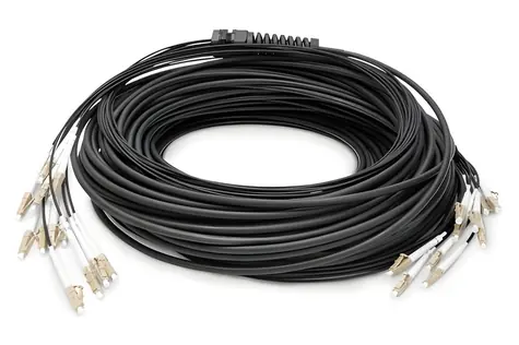Digitus / Optický breakout kabel / LC/LC UPC / OM4 50/125 / 12 vláken / 30 m