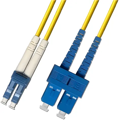 OEM / Optický patch kabel / LC/UPC-SC/UPC / 9/125 µm SM / Duplex / OS2 / 7m