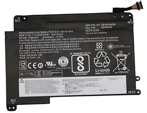 Lenovo Baterie interní 53Wh / Baterie pro notebook / 3-článková / Li-Ion