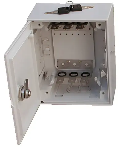 DATACOM Rozvodný box 30 párů se zámkem / Rozvodná krabice / 170x180x73 mm / 3x držák svorkovnice