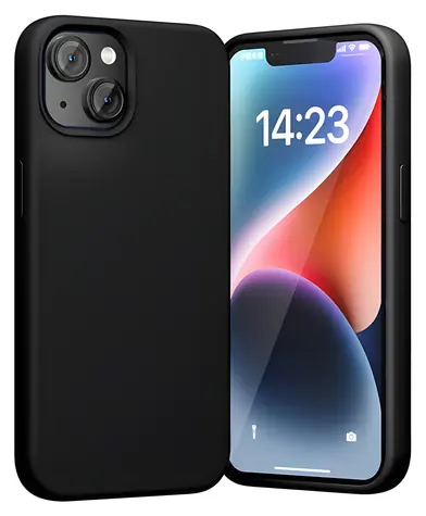 Vention KUEB0-20 silikonové pouzdro pro Apple iPhone 14 Plus černá / Pouzdro / MagSafe / Silikon