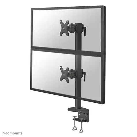 Neomounts FPMA-D960DVBLACKPLUS černá / Stolní držák pro 2 monitory / 17-49
