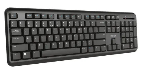 Trust TK-350 černá / Klávesnice / DE layout / AAA baterie