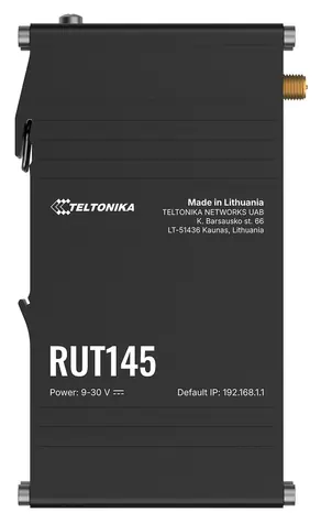Teltonika RUT145 / Router industriální / RS485 / LAN & Wi-Fi 802.11n / DIN lišta