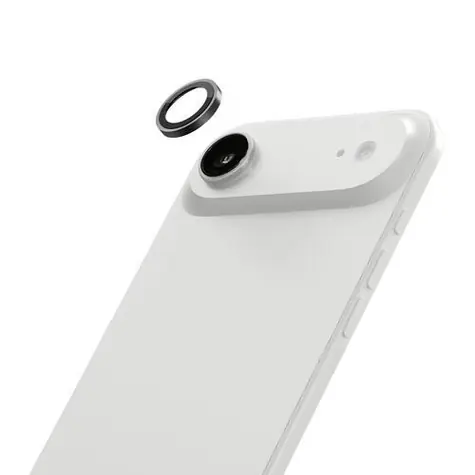 LAUT Prime Glass Camera Ring iPhone 17 Air černá / Ochranné sklo fotoaparátu / tvrzené sklo 9H / instalační rámeček