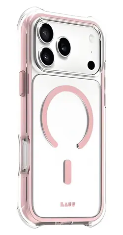 LAUT AERO PROTECT Lace Pink / Ochranný kryt / Apple iPhone 17 Pro Max / MagSafe / odolnost 6,4 m