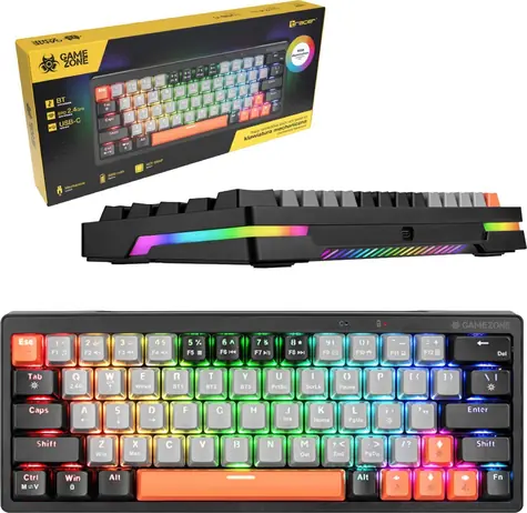 Tracer GAMEZONE Evo1 Hot Swap šedá / Mechanická herní klávesnice / Hot Swap / RGB podsvícení / bezdrátová