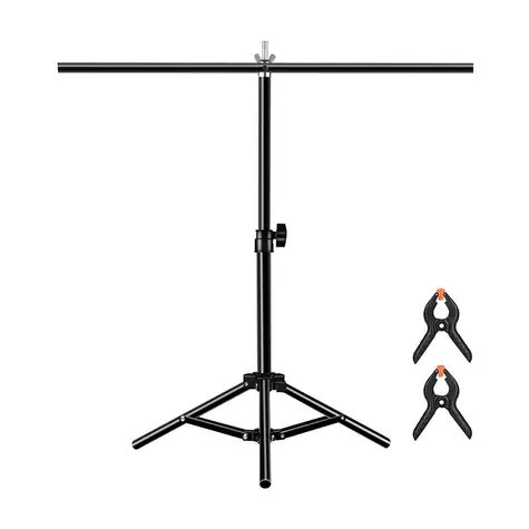 Puluz PU3054B černá / Stojan na pozadí / 67 x 65 cm / výška 37-65 cm / kov