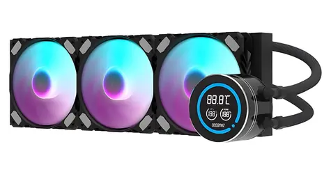darkFlash DN-D360 černá / AiO chladič CPU / 3x 120 mm / ARGB podsvícení / 800-1800 RPM / Intel + AMD