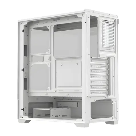 darkFlash C365 bílá / Skříň / E-ATX / 270° tvrzené sklo / bez ventilátorů / bez zdroje