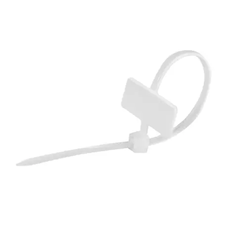LogiLink stahovací pásky s popisovým štítkem transparentní / Stahovací pásky / 100x2,5 mm / 100 ks