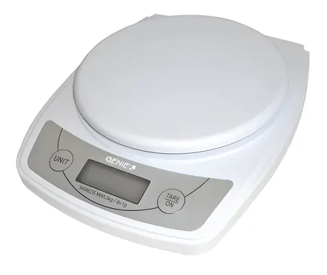 GENIE 3606 EDS Váha bílá / Váživost 5 kg / dílek 1 g / funkce TARA