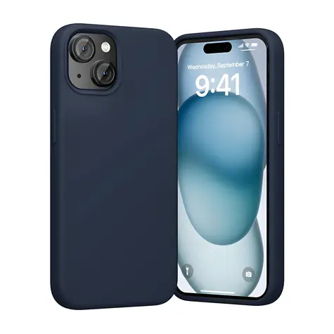 Vention KUFL0-20 modrá / Silikonový kryt / iPhone 15 Plus / MagSafe