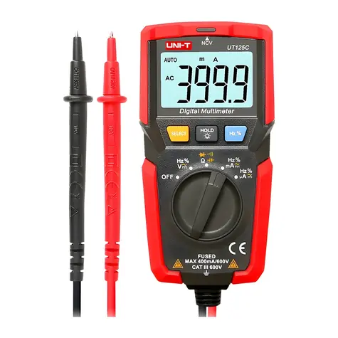 UNI-T UT120C / Multimetr / 600 V AC/DC / CAT III 600 V / NCV