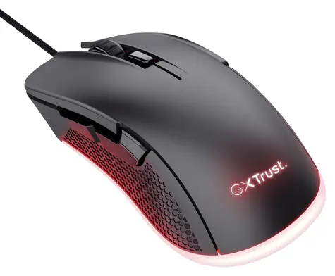 Trust GXT 922 YBAR černá / Optická myš / 7200 DPI / USB-A / RGB / 6 tlačítek