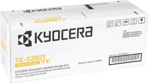 Kyocera TK-5380Y Toner žlutá / pro ECOSYS PA4000cx & MA4000cix/cifx / výtěžnost až 10.000 stran