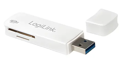 LogiLink CR0034A bílá / Čtečka paměťových karet / USB 3.0 / SD/SDHC/SDXC/microSD