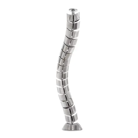 LogiLink KAB0064 stříbrná / Kabelový žlab / svislý / 720 x 75 mm / 15 článků / ABS